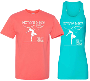 2021 Motions Recital T-Shirt Options